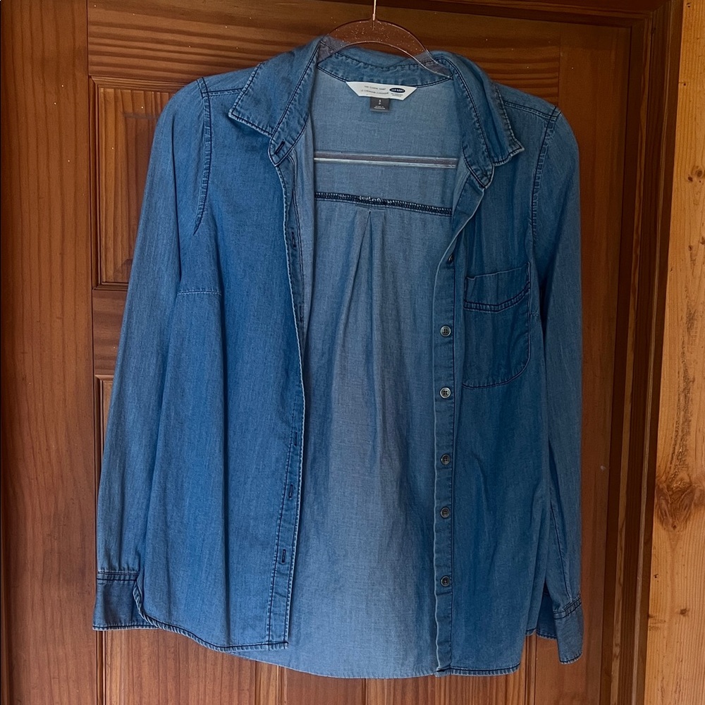 Old Navy Classic Blue Denim Shirt